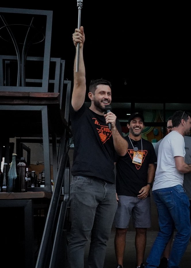 Jamal no palco do Beer School Festival